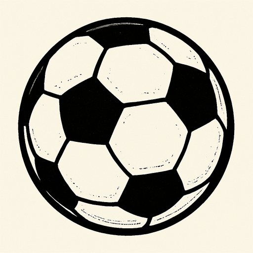 Futbol topu.
In-Game asset.  2d.  High contrast.  No shadows