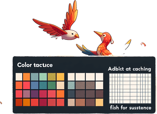 it could imagine flying high in the sky, touching the sea, catching fish, eating fruit, and flying with a flock..
Single Game Texture. In-Game asset. 2d. Blank background. High contrast. No shadows.