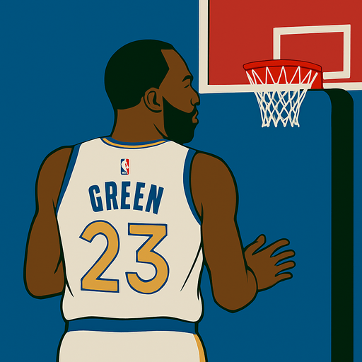 Change picture so his hands are down preparing to shoot