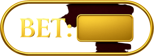 "Crea un asset visual para un panel de visualización del 'BET' actual del jugador en la mesa de Blackjack.

Objetivo: Un espacio claro y elegante para mostrar la cantidad apostada, integrado en la interfaz de la mesa de Blackjack, coherente con el lujo del casino.

Diseño:

Forma: Un panel rectangular horizontal o un óvalo alargado, con bordes suaves o un diseño elegante.

Material/Textura: Acabado metálico pulido (dorado, plateado) o un fondo de terciopelo oscuro (negro, rojo vino, azul noche).

Texto Fijo: La palabra 'BET:' debe estar claramente visible en el panel, en una tipografía limpia, legible y de estilo casino.

Espacio para el Valor: Debe haber un espacio claro y destacado junto a la palabra 'BET:' para que el valor numérico de la apuesta pueda ser insertado dinámicamente.

Color del Texto Fijo: Dorado brillante, blanco puro o un color que contraste bien con el fondo del panel.

Color del Valor: Un color que destaque y sea fácil de leer (podría ser el mismo que el texto fijo.
In-Game asset.  2d.  High contrast.  No shadows