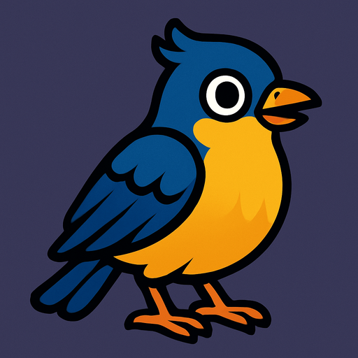 Bird.
In-Game asset.  2d.  High contrast.  No shadows