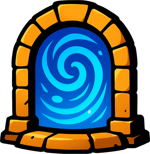 portal.
In-Game asset.  2d.  High contrast.  No shadows
