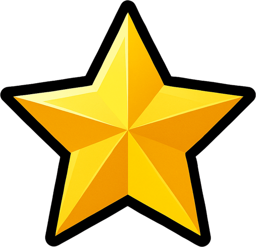 star.
In-Game asset.  2d.  High contrast.  No shadows
