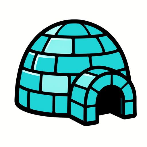 iglo.
In-Game asset.  2d.  High contrast.  No shadows