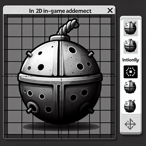 Sea mine. Minesweeper.
Game Texture. In-Game asset. 2d. Blank background. High contrast. No shadows.