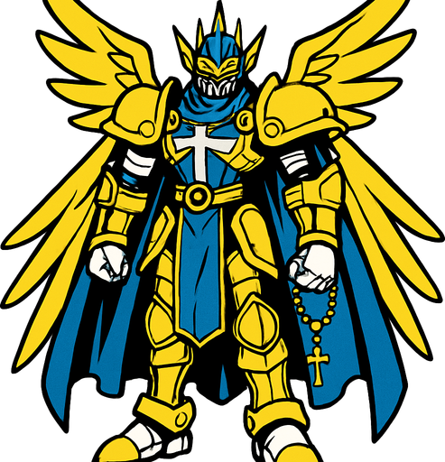 Seraphimon.
In-Game asset.  2d.  High contrast.  No shadows