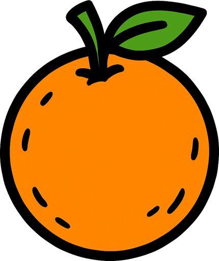 orange.
In-Game asset.  2d.  High contrast.  No shadows