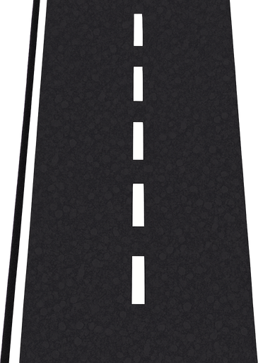 Asfalt bir maşın yolu.
In-Game asset.  2d.  High contrast.  No shadows