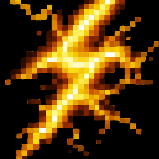 Hazme el rayo de color amarillo