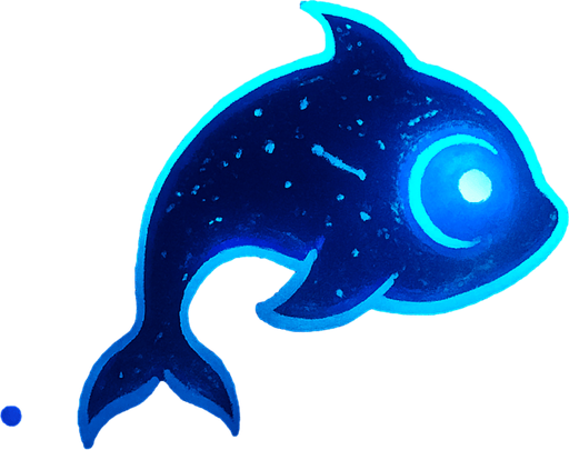 Oyun Adı: Kozmik Balina: Evrimsel Yolculuk

Oyun Türü: Uzayda Hayatta Kalma / Toplama / Büyüme (Casual)

Temel Konsept:
Oyuncu, devasa bir kozmik varlığı (enerji küresi, gezegen ruhu veya kozmik balina yavrusu gibi) kontrol eder. Amacı, uzaya dağılmış enerji parçacıklarını ve kürelerini emerek büyümek, evrimleşmek ve arenada sürekli beliren tehlikeli kozmik anomalilerden (kara delik benzeri alanlar, düşman varlıklar) kaçarak mümkün olduğunca uzun süre hayatta kalmaktır. Odak noktası görsel büyüme ve atmosferik keşiftir.

Görsel Stil ve Atmosfer:
* **Genel Estetik:** Minimalist ama zengin ve büyüleyici bir kozmik sanat stili. Derin uzayın gizemini ve güzelliğini yansıtmalı.
* **Renk Paleti:** Koyu lacivert, mor, derin siyahlar arka plan için. Oyuncu, toplanabilirler ve düşmanlar için parlak neon mavisi, mor, turuncu, kırmızı, sarı gibi kontrast renkler.
* **Parçacık Efektleri:** Bol miktarda parlak parçacık efekti (yıldız tozu, enerji emilimi, çarpışma parlamaları, evrimsel auralar).

O.
In-Game asset.  2d.  High contrast.  No shadows