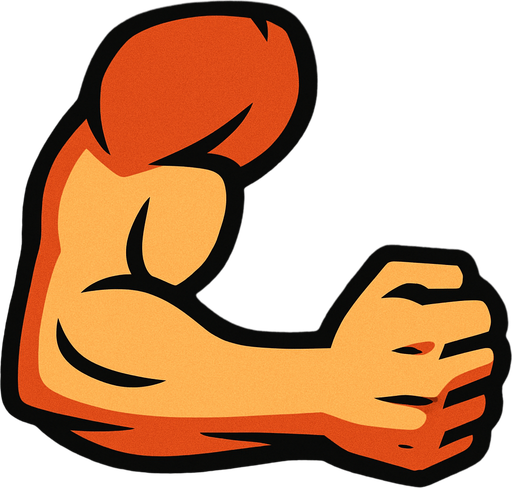 Le bras d'un mec.
In-Game asset.  2d.  High contrast.  No shadows