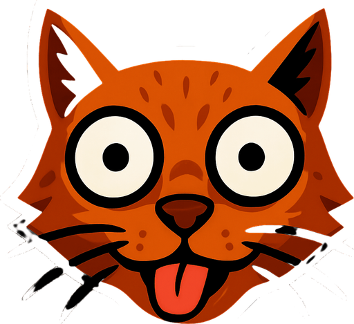 make this cat expression goes silly like that( °ロ°)