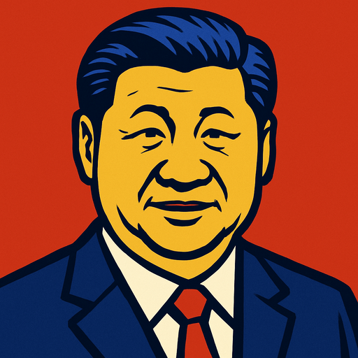 Xi Jinping.
In-Game asset.  2d.  High contrast.  No shadows