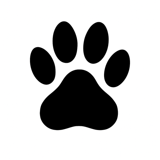 Animal Footprint.
High contrast.  No shadows