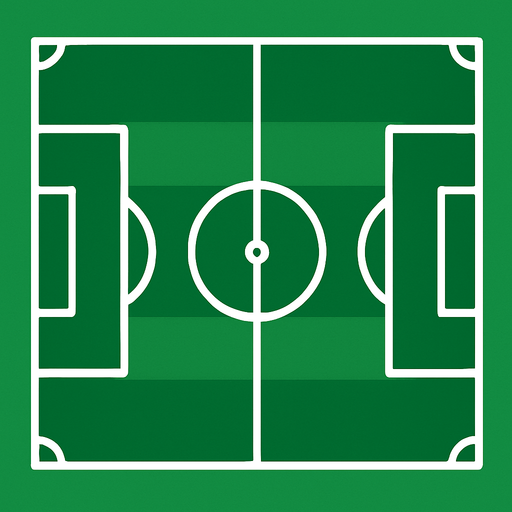 Soccer pitch.
In-Game asset.  2d.  High contrast.  No shadows