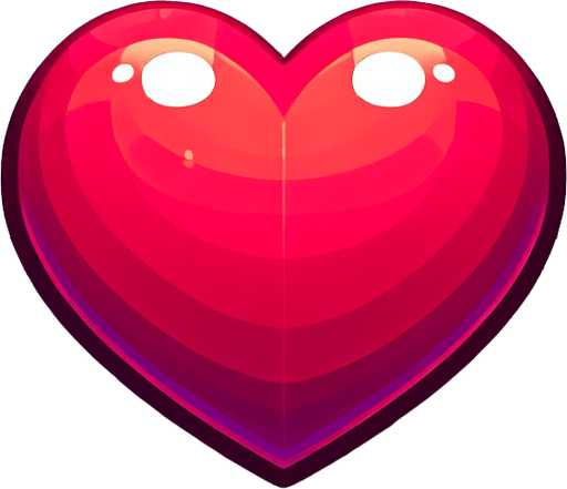 Red ♥️.
Single Game Texture. In-Game asset. 2d. Blank background. High contrast. No shadows.