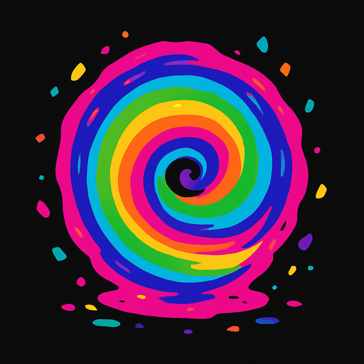 only portal colorido.
In-Game asset.  2d.  High contrast.  No shadows