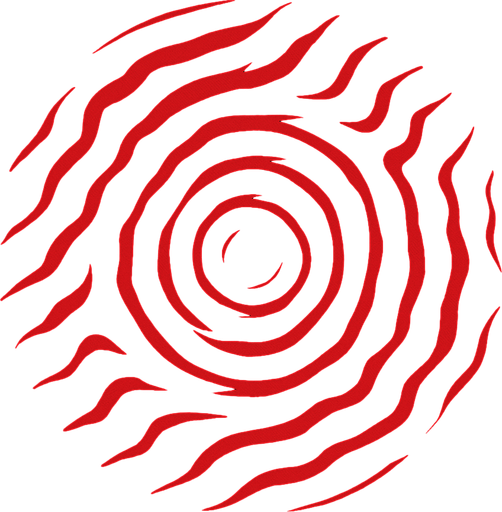 interference Field in red color.
In-Game asset.  2d.  High contrast.  No shadows