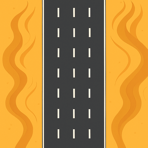 The asphalt road will be a little wider