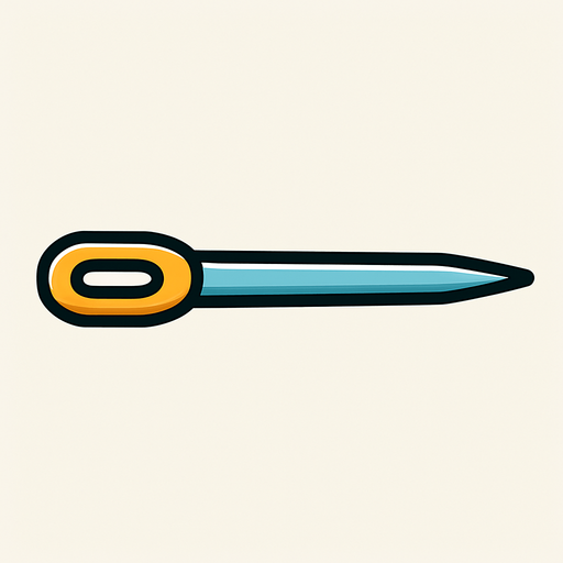 horizontal needle.
In-Game asset.  2d.  High contrast.  No shadows