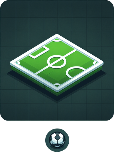 futbol zemini yeşil.
Single Game Texture. In-Game asset. 2d. Blank background. High contrast. No shadows.