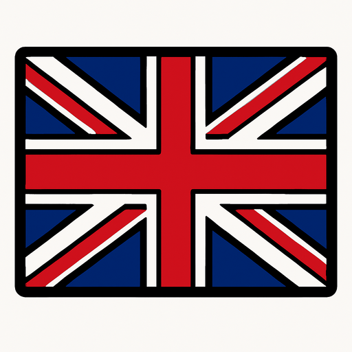 İngiliz bayrağı.
In-Game asset.  2d.  High contrast.  No shadows
