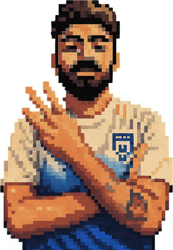 retro pixel style