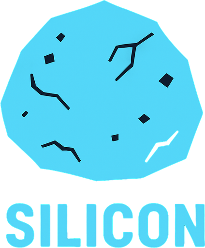 Silicon.
In-Game asset.  2d.  High contrast.  No shadows