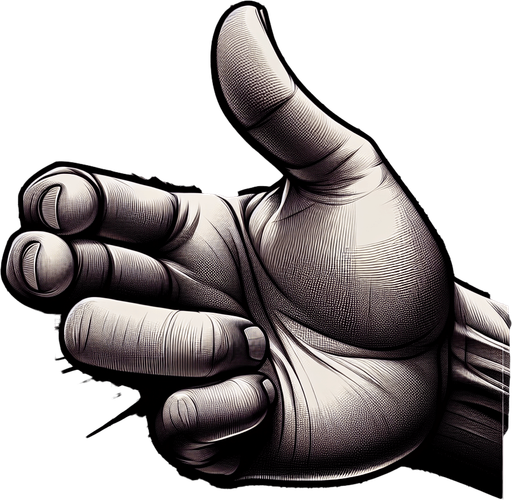 A hand with fingers will be slaps.
Single Game Texture. In-Game asset. 2d. Blank background. High contrast. No shadows.