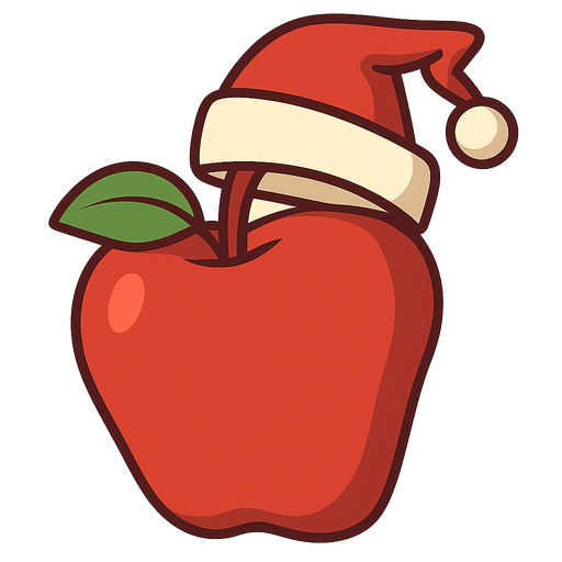Red apple. No background. Transparent background. Blank background. No shadows. 2d. In-Game asset. flat