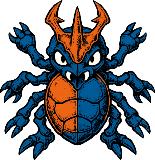 Kabuterimon. visto desde arriba. calidad y detalles altos.
In-Game asset.  2d.  High contrast.  No shadows