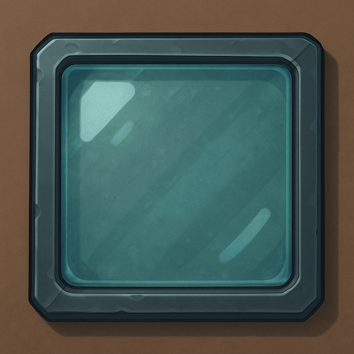 square glass top view.
In-Game asset