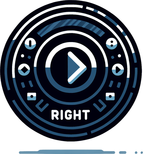 Right button.
Single Game Texture. In-Game asset. 2d. Blank background. High contrast. No shadows.