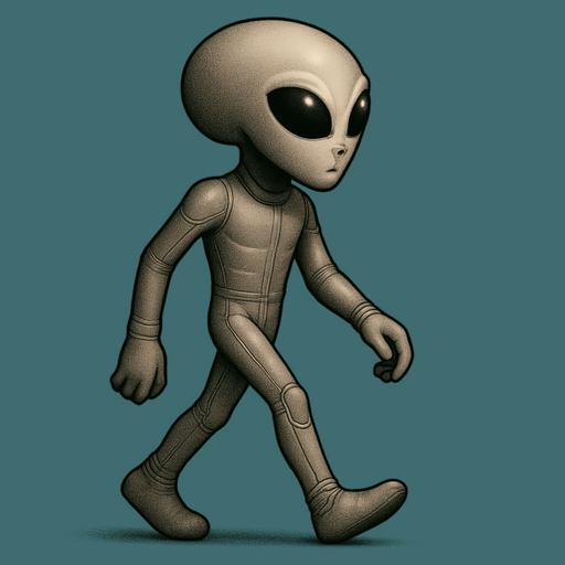 Make his legs pass each other