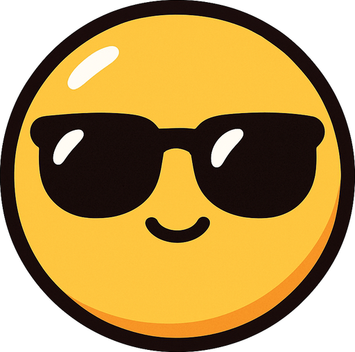 crea ua pelotita kawai dorada simple y con lentes oscuros.
In-Game asset.  2d.  High contrast.  No shadows