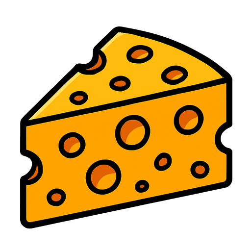Peynir.
In-Game asset.  2d.  High contrast.  No shadows