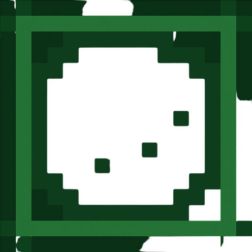 dark green square 16*16 pixels pixel art.
In-Game asset.  2d.  High contrast.  No shadows