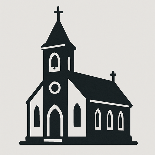 church gris.
In-Game asset.  2d.  High contrast.  No shadows