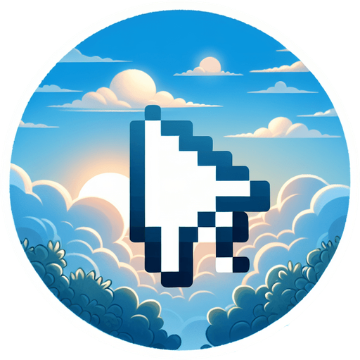 сделай нежный, небесный курсор для игры.
Single Game Texture. In-Game asset. 2d. Blank background. High contrast. No shadows.