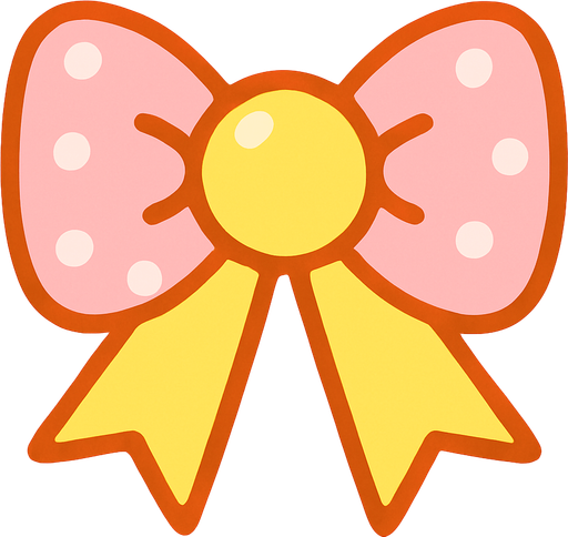 cute design accessory top view..
In-Game asset.  2d.  High contrast.  No shadows