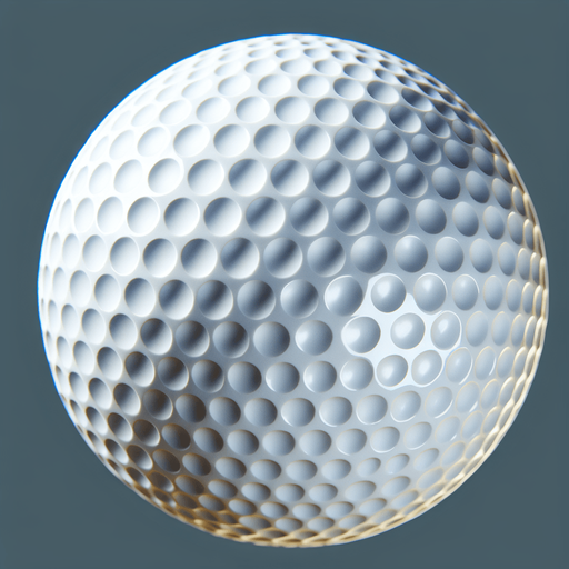 Balle de golf.
Single Game Texture. In-Game asset. 2d. Blank background. High contrast. No shadows.