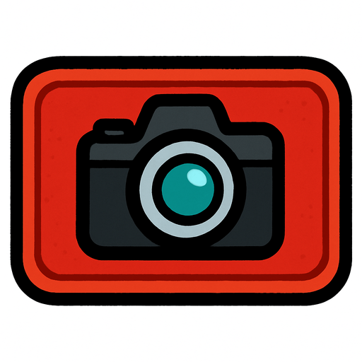 cameraButton among us.
In-Game asset.  2d.  High contrast.  No shadows