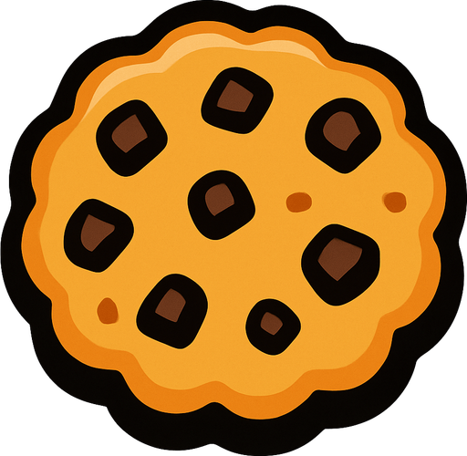 Cookie.
In-Game asset.  2d.  High contrast.  No shadows