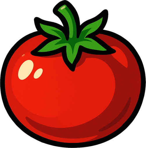Tomate.
In-Game asset.  2d.  High contrast.  No shadows