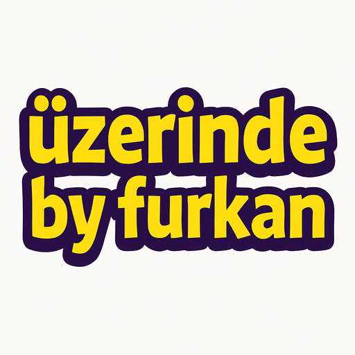 üzerinde by furkan yazan bir yazı.
In-Game asset.  2d.  High contrast.  No shadows