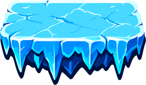 Icy surface.
In-Game asset.  2d.  High contrast.  No shadows