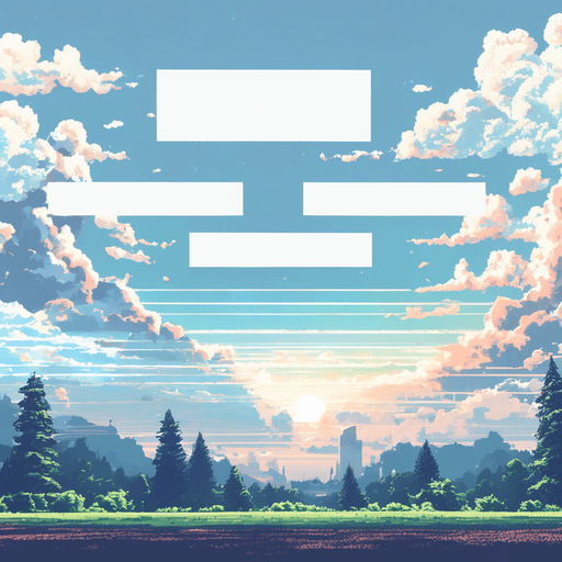 Similar image but without white rectangles in the sky