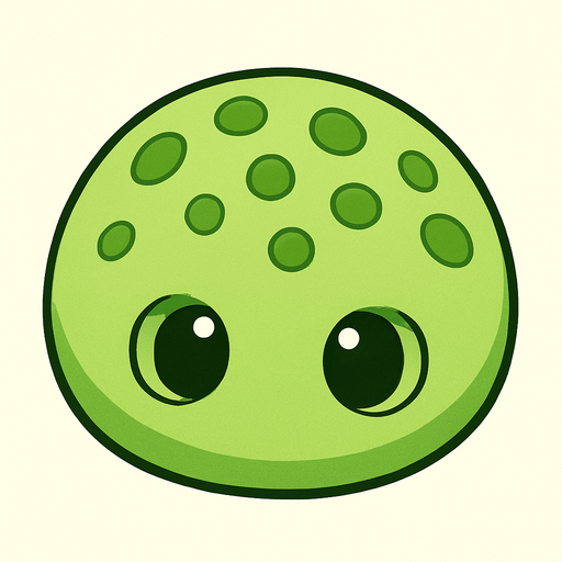 swarm enemy light green coloured top down look for quick cute semi realistic round shaped anime enemy for basic animation like enemy. In-Game asset. 2d. High contrast. No shadows.
