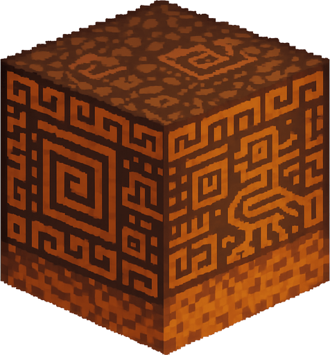 Generame un muro pixelar de tierra isometrico con aptornes aztecas.
In-Game asset.  2d.  High contrast.  No shadows