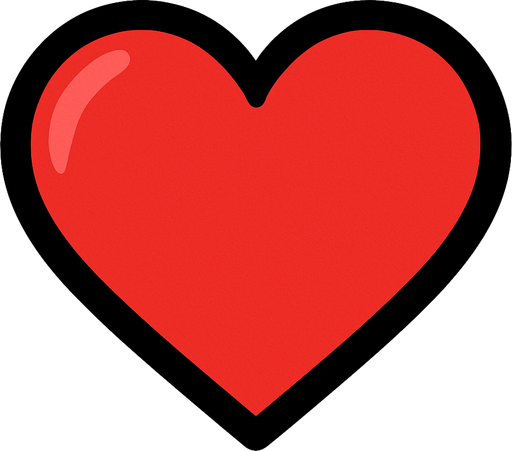 HEART.
In-Game asset.  2d.  High contrast.  No shadows